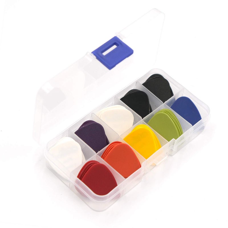 Toolso 50pcs Guitar Picks 1 Box Case Mixed Thickness 132mm68mm23mm Pick Acoustic Electric Guitar Accessories Musical Instrument - Image 1
